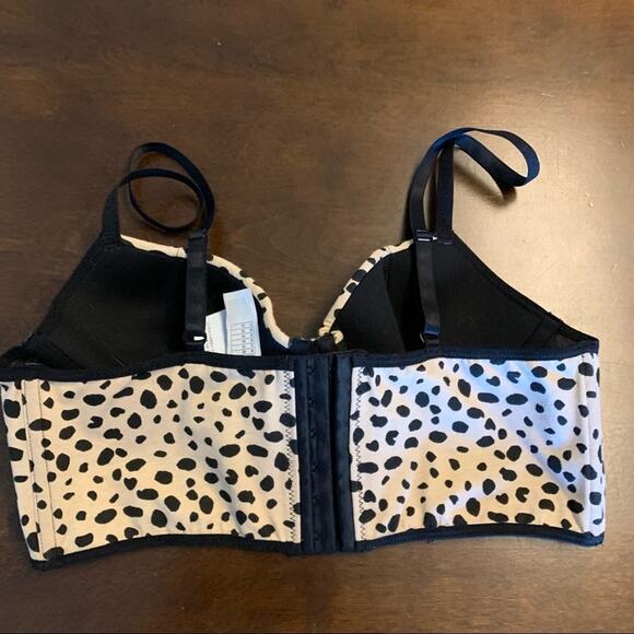 Forever 21 Cheetah Leopard Animal Print Longline Bra 34A - Picture 2 of 5